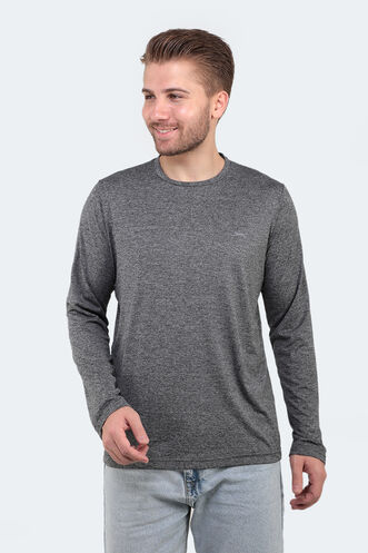 Slazenger RANALD Erkek Uzun Kollu T-Shirt Koyu Gri - Thumbnail
