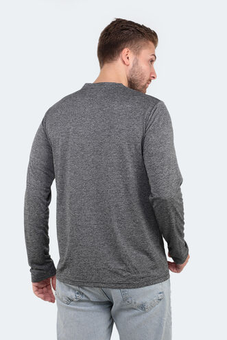 Slazenger RANALD Erkek Uzun Kollu T-Shirt Koyu Gri - Thumbnail