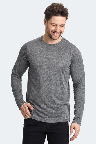 Slazenger RANALD Men's Long Sleeve T-Shirt Khaki - Thumbnail