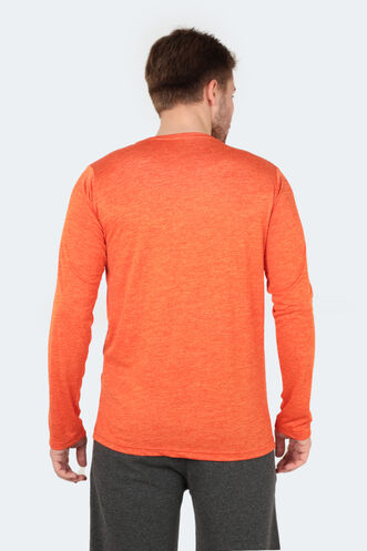 Slazenger RANALD Men's Long Sleeve T-Shirt Orange - Thumbnail