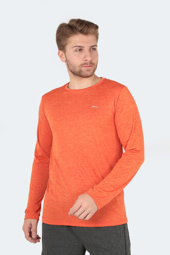 Slazenger RANALD Men's Long Sleeve T-Shirt Orange - Thumbnail