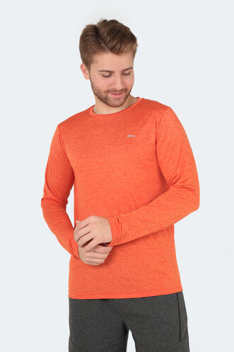 Slazenger RANALD Men's Long Sleeve T-Shirt Orange - Thumbnail