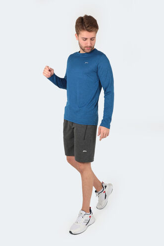 Slazenger RANALD Men's Long Sleeve T-Shirt Saks Blue - Thumbnail