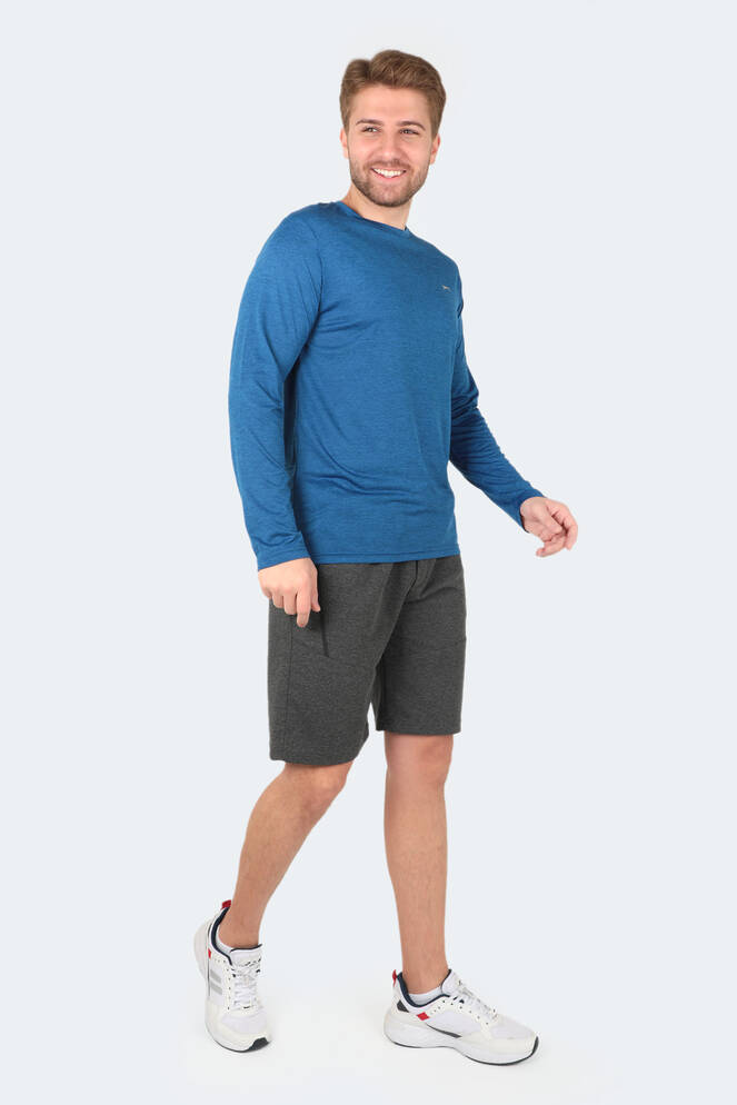 Slazenger RANALD Men's Long Sleeve T-Shirt Saks Blue