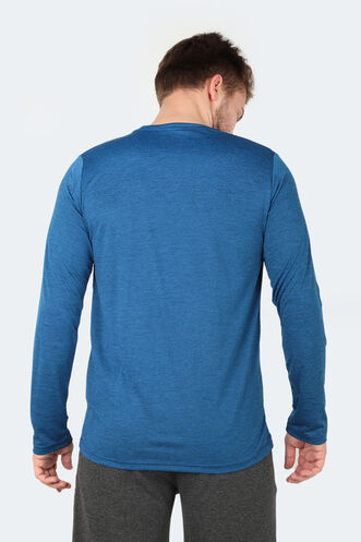 Slazenger RANALD Men's Long Sleeve T-Shirt Saks Blue - Thumbnail