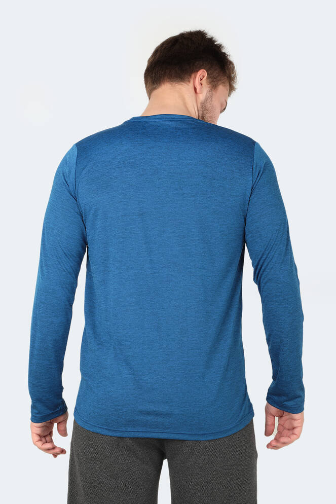 Slazenger RANALD Men's Long Sleeve T-Shirt Saks Blue