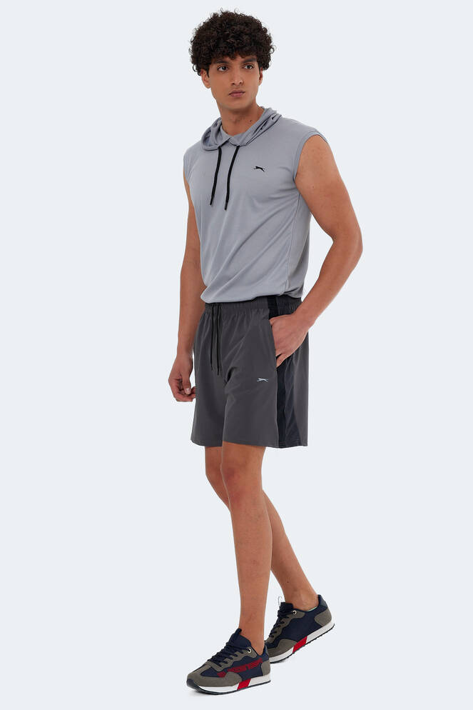 Slazenger RANDI Erkek Cepli Fıtness Koyu Gri Şort