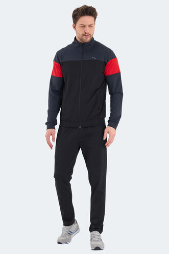 Slazenger RANSU Men's Tracksuit Dark Grey - Thumbnail