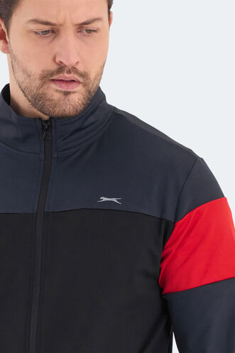 Slazenger RANSU Men's Tracksuit Dark Grey - Thumbnail