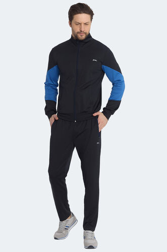 Slazenger RAPID Erkek Fermuarlı Dik Yaka Cepli Lacivert Eşofman Takımı - Thumbnail
