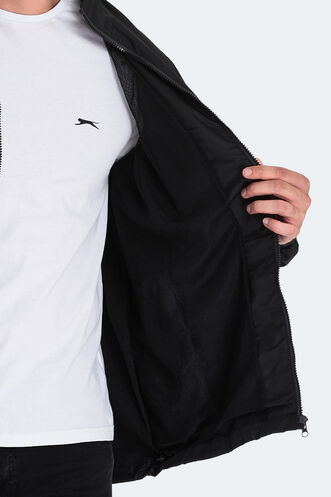Slazenger RAREN Erkek Yağmurluk Siyah - Thumbnail
