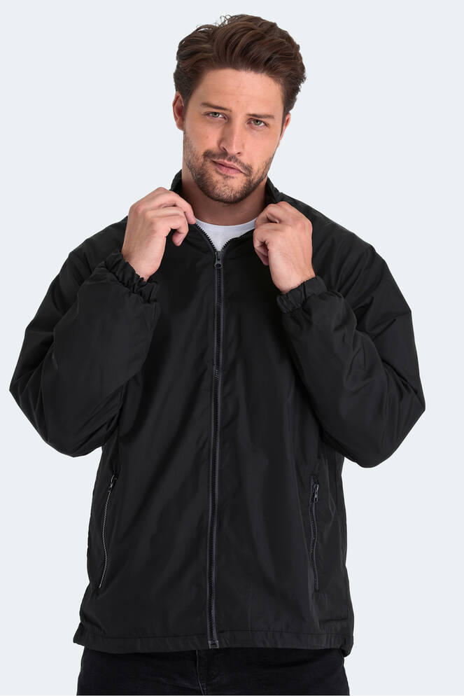 Slazenger RAREN Erkek Yağmurluk Siyah