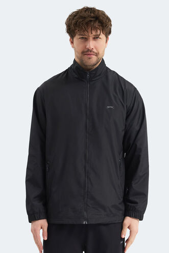 Slazenger - Slazenger RAREN Erkek Yağmurluk Siyah