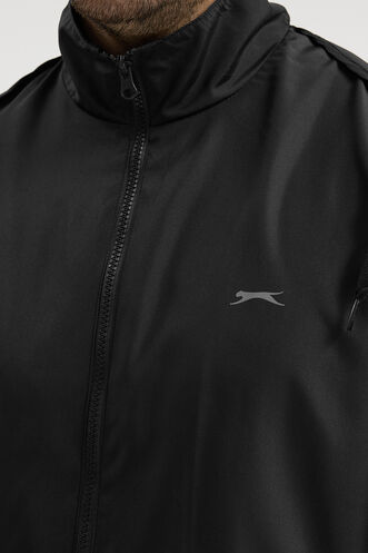 Slazenger RAREN Erkek Yağmurluk Siyah - Thumbnail