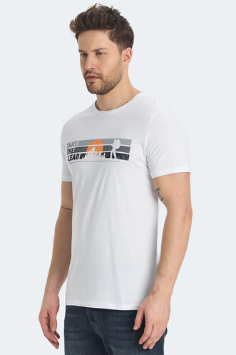 Slazenger RASA Erkek Tişört Beyaz - Thumbnail