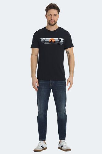 Slazenger RASA Erkek Tişört Siyah - Thumbnail