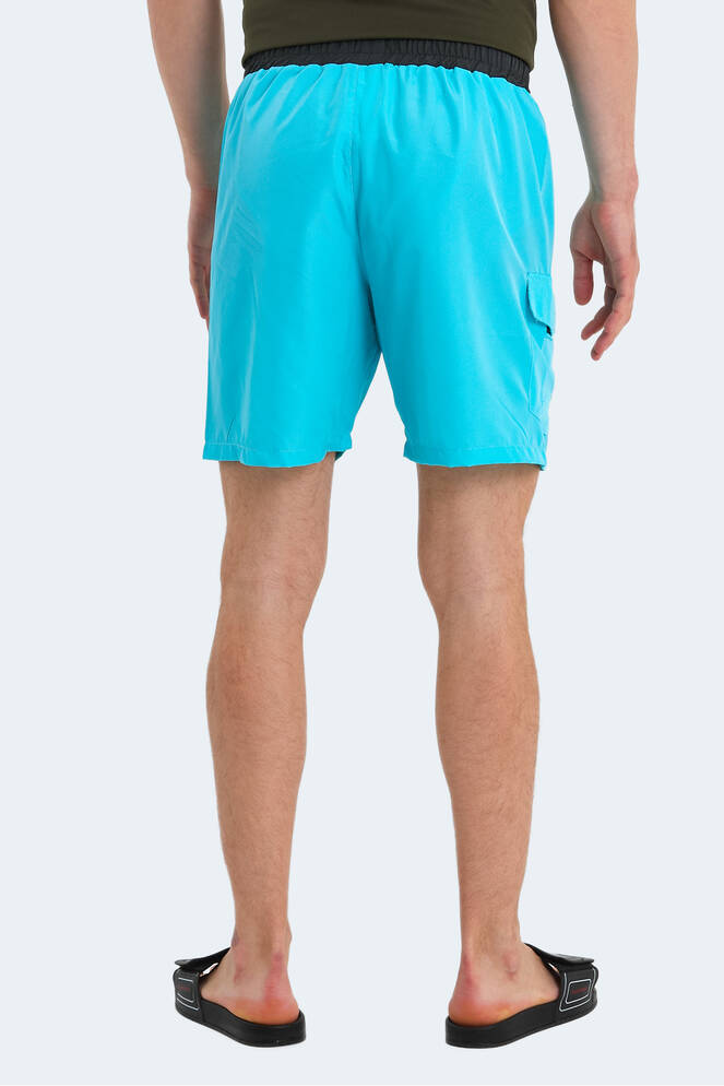 Slazenger RASMUS IN Erkek Cepli Deniz Şortu Turkuaz Mayo