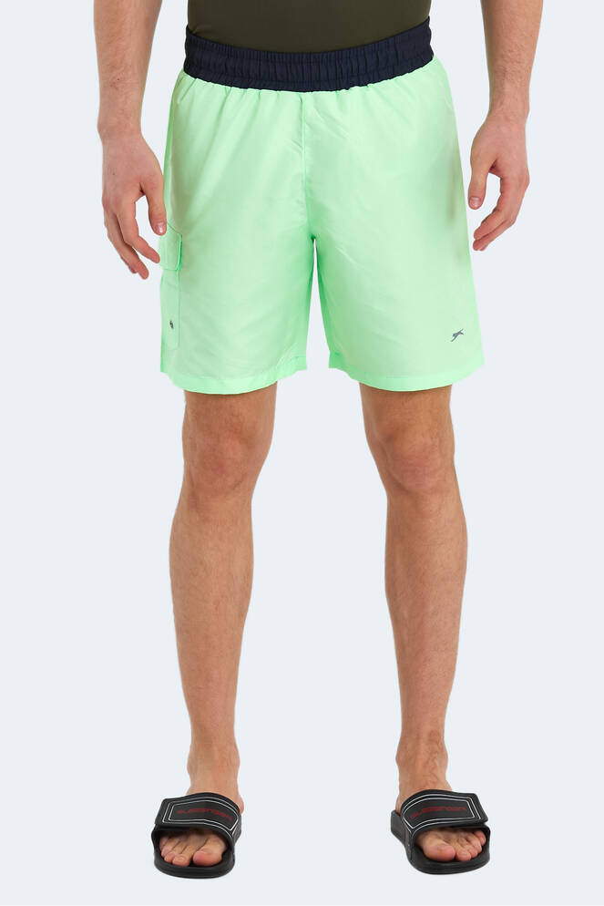 Slazenger RASMUS IN Erkek Cepli Deniz Şortu Yeşil Mayo