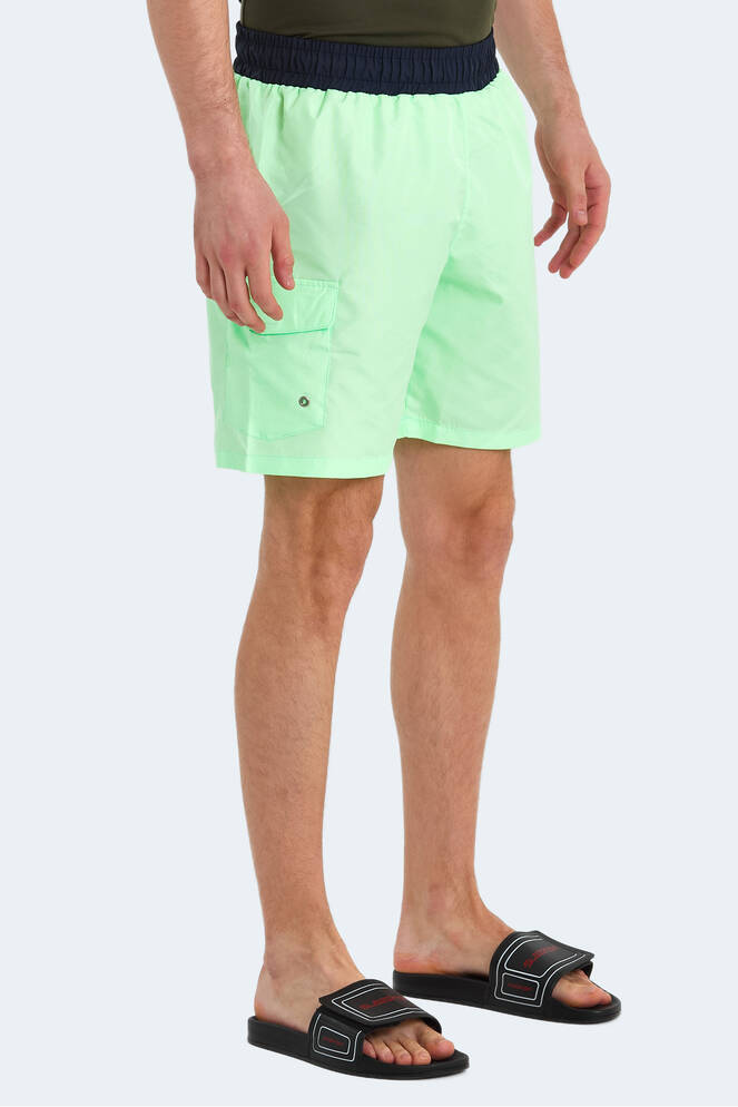 Slazenger RASMUS IN Erkek Cepli Deniz Şortu Yeşil Mayo