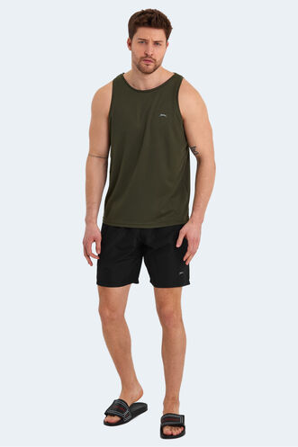 Slazenger RASMUS Men's Swim Shorts Black - Dark Grey - Thumbnail