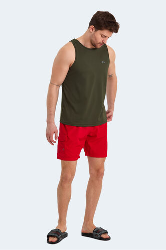 Slazenger RASMUS Men's Swim Shorts Red - Thumbnail