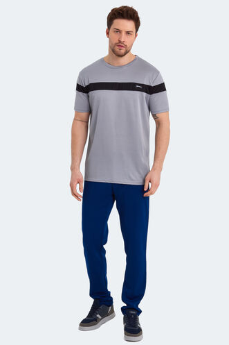 Slazenger RAST Erkek Kısa Kollu T-Shirt Açık Gri - Thumbnail