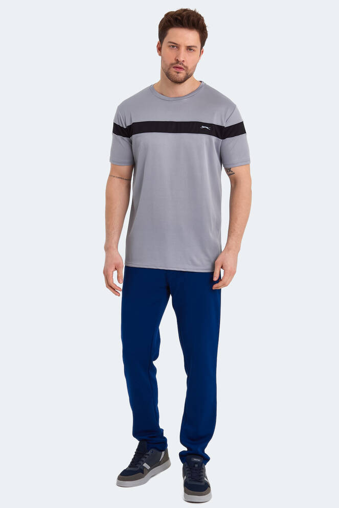 Slazenger RAST Erkek Kısa Kollu T-Shirt Açık Gri