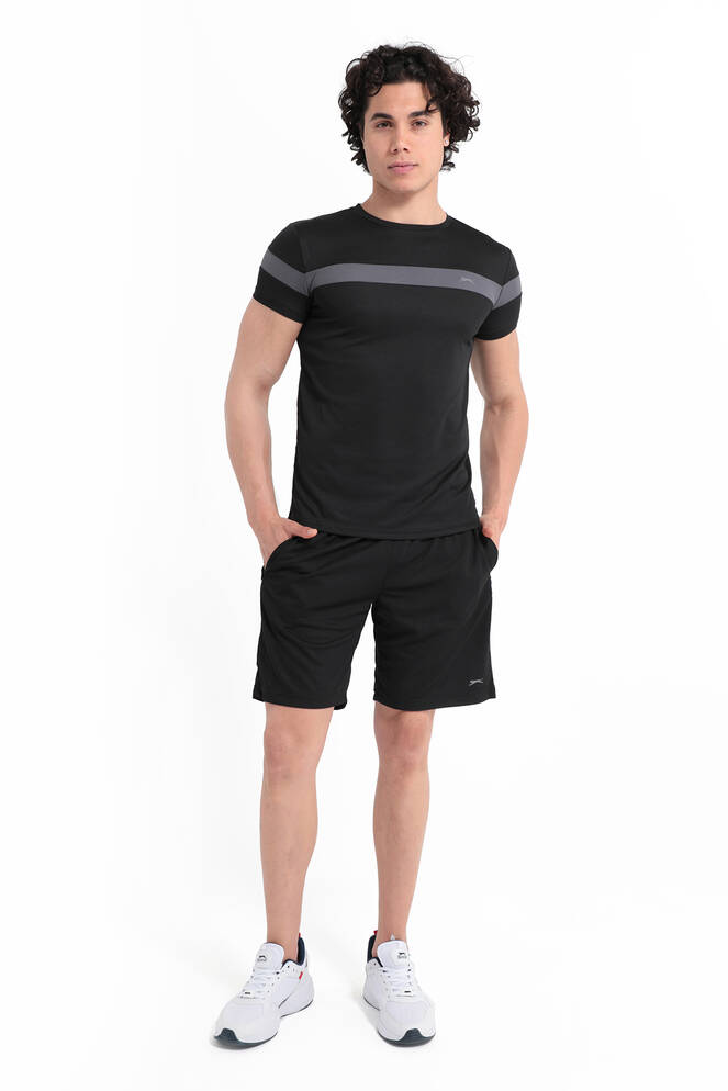 Slazenger RAST Erkek Kısa Kollu T-Shirt Siyah