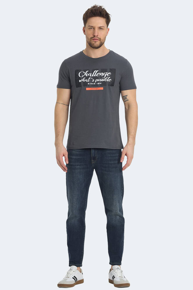 Slazenger RATAN Erkek Tişört Koyu Gri