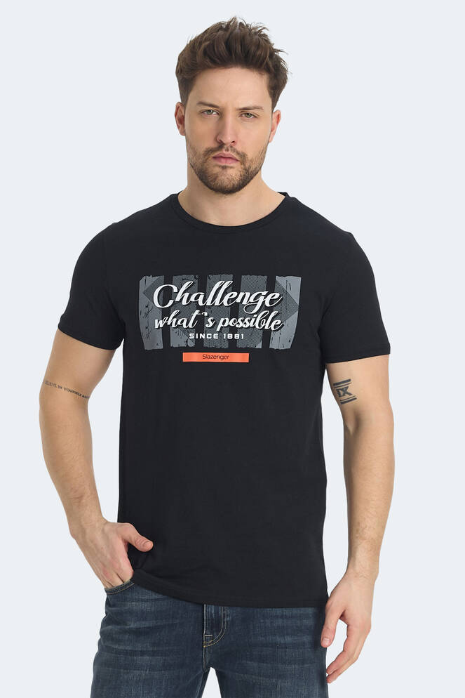 Slazenger RATAN Erkek Tişört Siyah