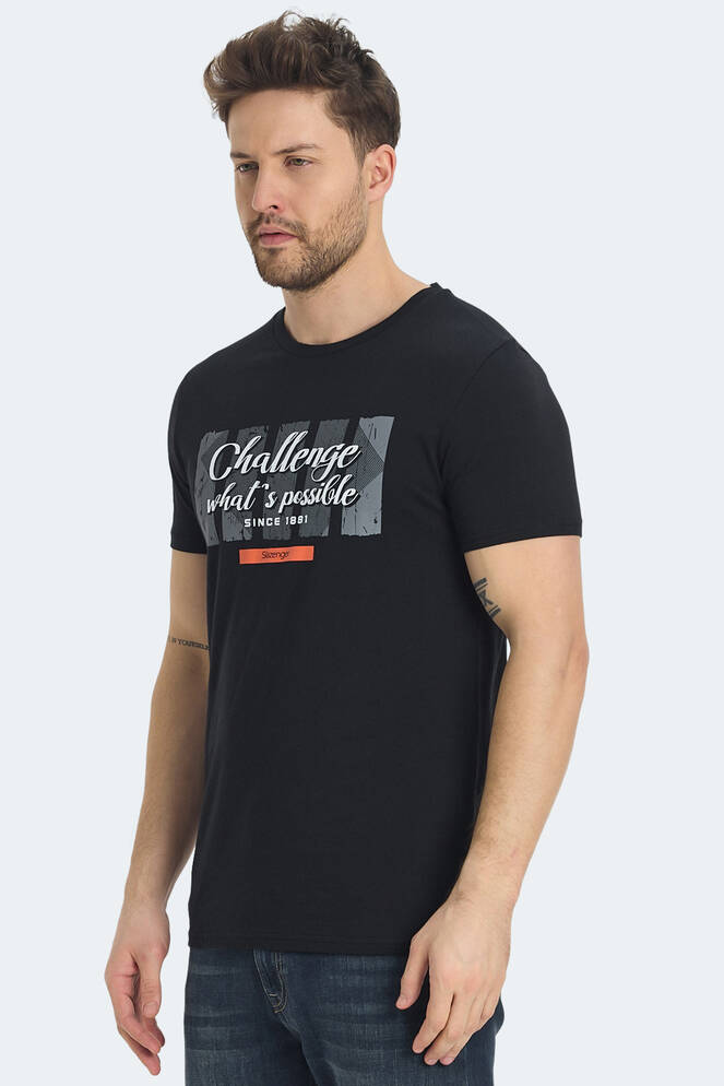 Slazenger RATAN Erkek Tişört Siyah