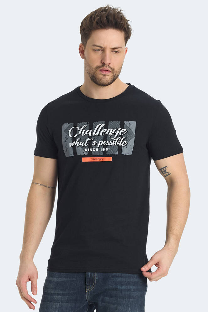 Slazenger RATAN Erkek Tişört Siyah