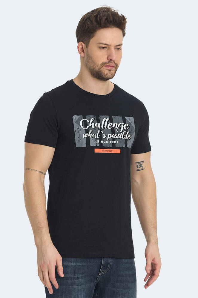 Slazenger RATAN Erkek Tişört Siyah
