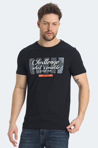 Slazenger RATAN Erkek Tişört Siyah - Thumbnail