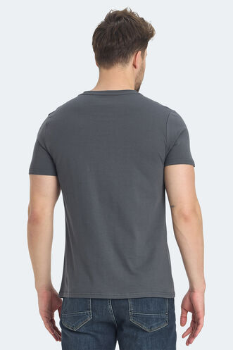 Slazenger RATAN Men's T-shirt Dark Grey - Thumbnail
