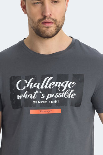Slazenger RATAN Men's T-shirt Dark Grey - Thumbnail