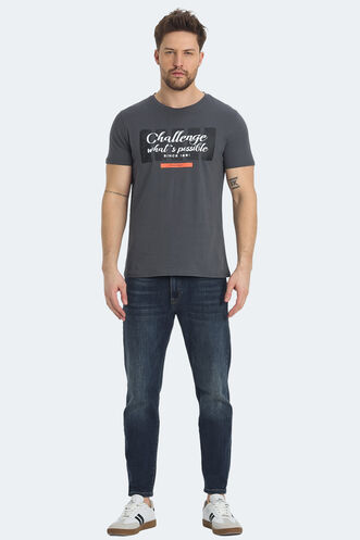 Slazenger RATAN Men's T-shirt Dark Grey - Thumbnail