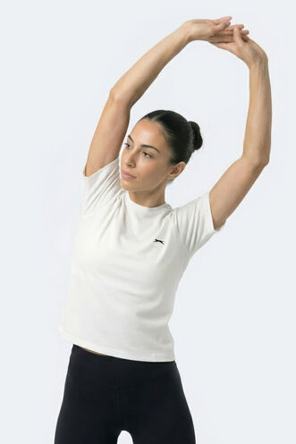 Slazenger RAVE Kadın Beyaz Tişört - Thumbnail