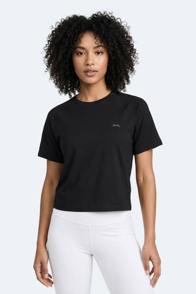 Slazenger RAVE Kadın Siyah Tişört