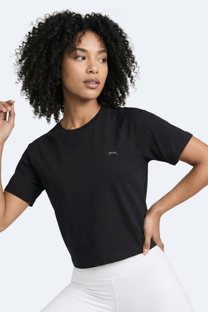 Slazenger RAVE Kadın Siyah Tişört