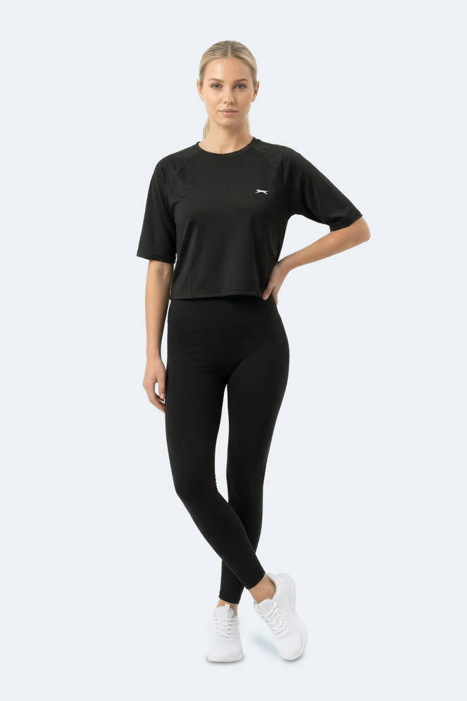 Slazenger RAVE Kadın Siyah Tişört