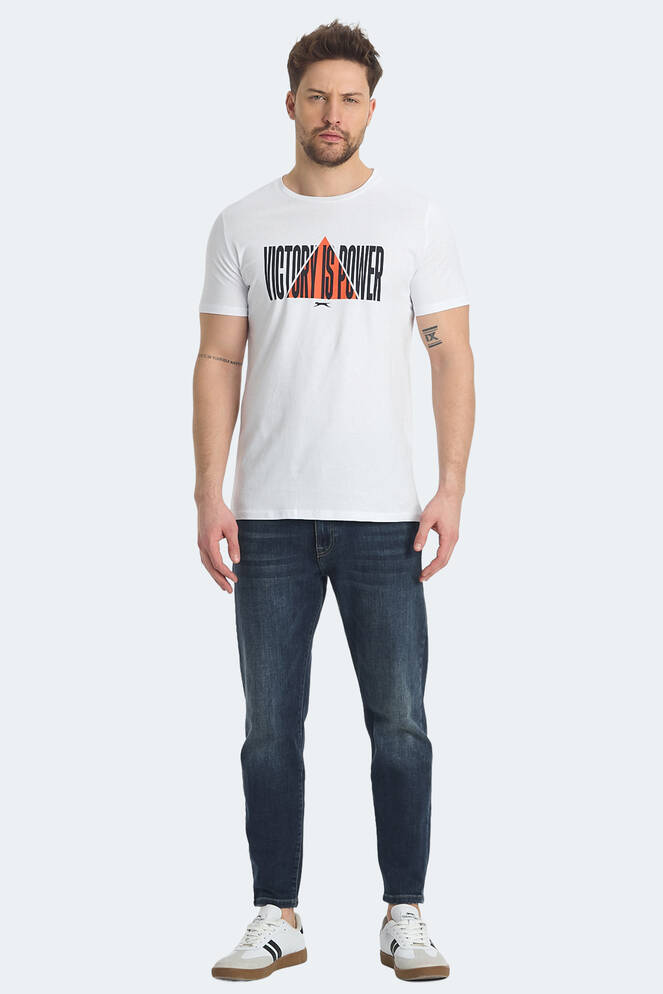 Slazenger RAVID Erkek Tişört Beyaz