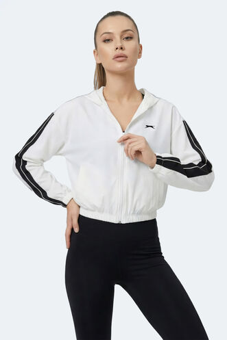 Slazenger RAZZLE Kadın Ekru Sweatshırt - Thumbnail