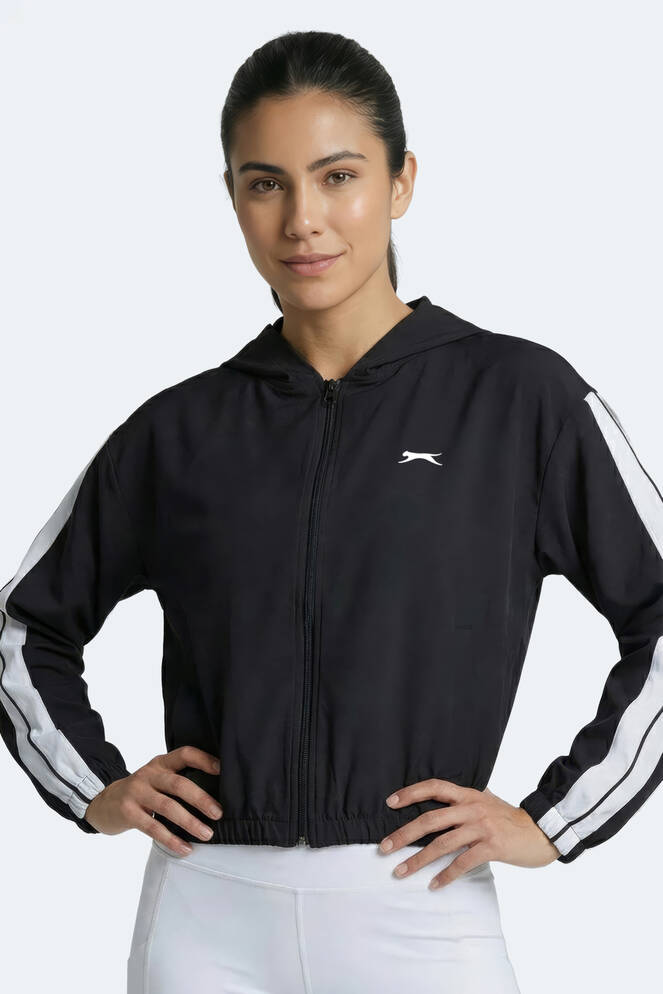 Slazenger RAZZLE Kadın Siyah Sweatshırt