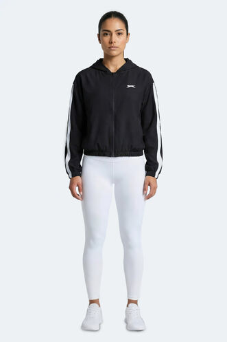 Slazenger RAZZLE Kadın Siyah Sweatshırt - Thumbnail