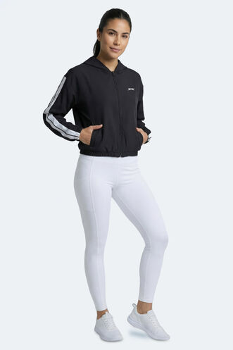 Slazenger RAZZLE Kadın Siyah Sweatshırt - Thumbnail