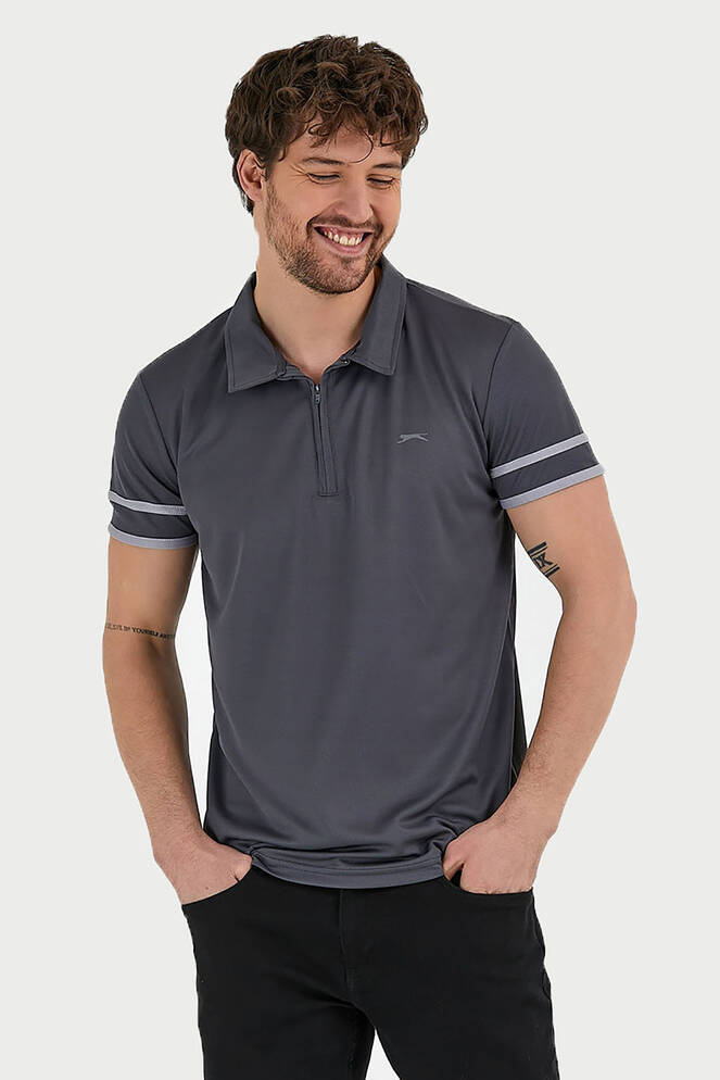 Slazenger REDMOND Erkek Kısa Kollu T-Shirt Koyu Gri