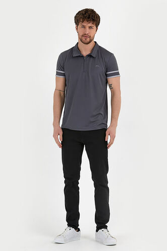 Slazenger REDMOND Erkek Kısa Kollu T-Shirt Koyu Gri - Thumbnail