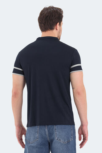 Slazenger REDMOND Men's Short Sleeve T-Shirt Navy - Thumbnail