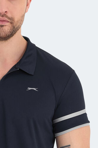 Slazenger REDMOND Men's Short Sleeve T-Shirt Navy - Thumbnail